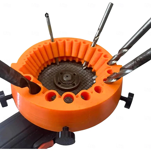 Drill Bit Sharpener, Angle Grinder Drill Bit Sharpener, Power Drill Bit Grinding Attachment, Handheld Drill Bit Sharpener for All Bits, Drill Bit Sharpener for Grinder 2 to 13 mm Drill Bits 11