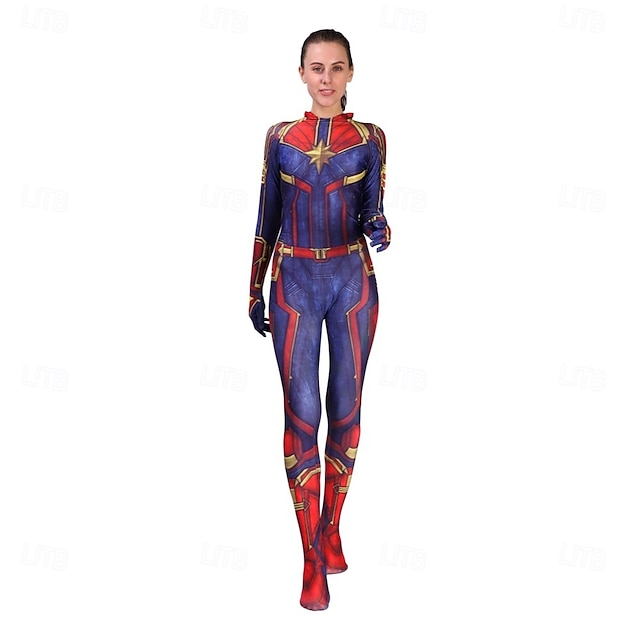  Superheld Zentai-Anzüge Kostüm Bodysuits Karnevalskostüm Cosplay Film Cosplay for Damen Mädchen Kinder Erwachsene Halloween Karneval Leistung Party Junggesellinnenabschiedsparty