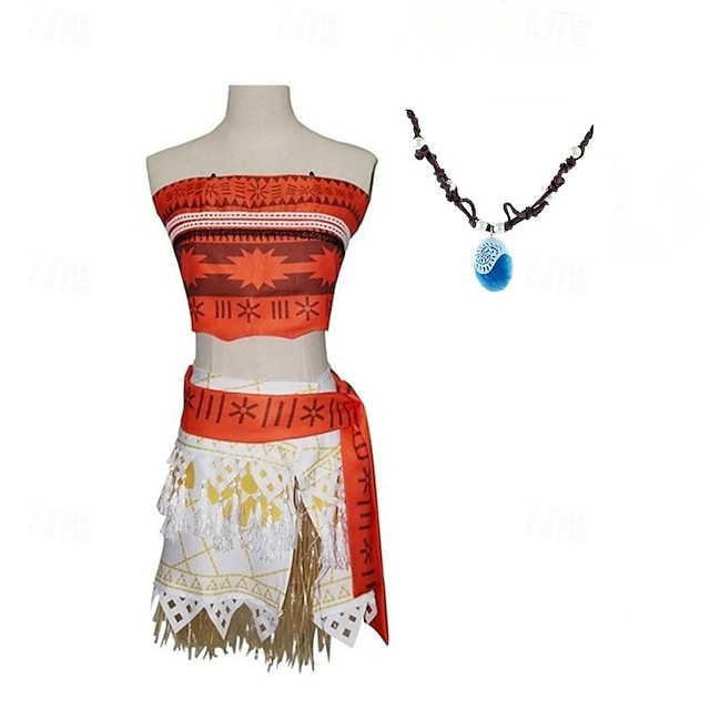  Princeznovské Moana Cosplay kostým Úbory cosplay Filmové kostýmy for Dámské Dívčí Dětské Dospělé Karneval Plesová maškaráda Večírek Plesová maškaráda