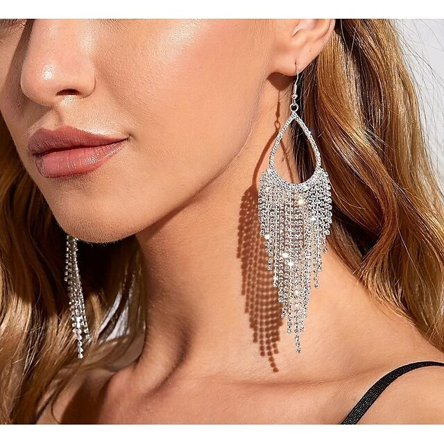  Women's Earrings Fancy Joy Stylish Luxury Earrings Jewelry Silver For Party