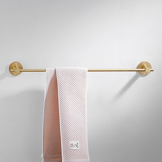  Toallero de latón cepillado, toallero de baño, toallero de pared, accesorios de baño de latón, estante de baño, toallero, toallero, herrajes de baño