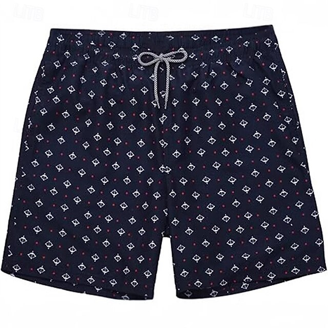 Men's Swim Trunks Swim Shorts 4-Way Stretch Fabric Board Shorts Bottoms Drawstring with Pockets Swimming Surfing Beach Water Sports Tropical Printed Summer Spring4