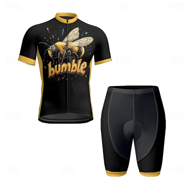  Pánské Cyklodres a kraťasy Krátký rukáv Horská cyklistika Silniční cyklistika Černá Komiks Jezdit na kole Spandex Sportovní Komiks dopis a číslo Oblečení