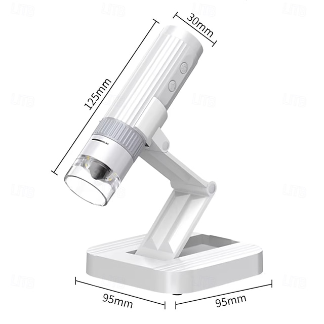 1000倍デジタル顕微鏡カメラ 2in1 USB Wi-Fi ポータブル電子顕微鏡 8 LED 拡大鏡 皮膚検査用 携帯電話修理