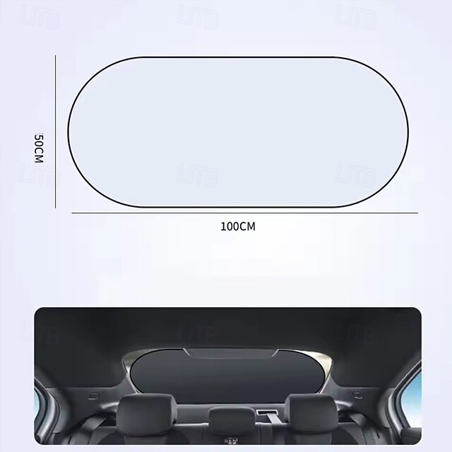 Car Sun Shade UV Protection Folding Auto Rear Window Sunshade Universal ...