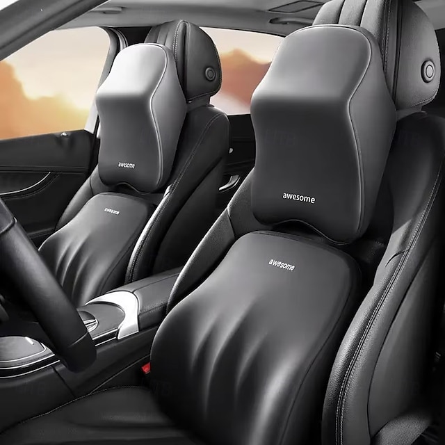  1 pz/2 pz supporto lombare per auto poggiatesta cuscino per il collo memory foam cuscino lombare universale morbido cuscini per il collo cuscino forniture per auto