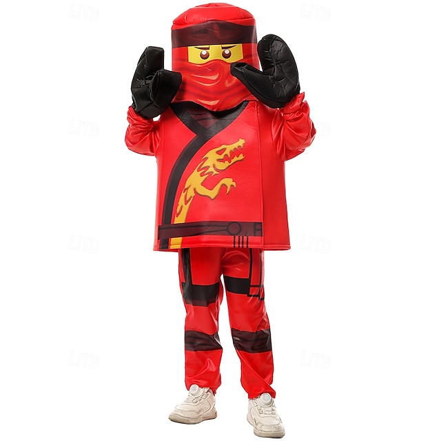  Figurine Ninja en blocs Guerrier en briques jouets Tenues Costume Cosplay Cosplay de Film for Garçons Fille Enfant Halloween Carnaval Journée mondiale du livre Performance Déguisement éducatif