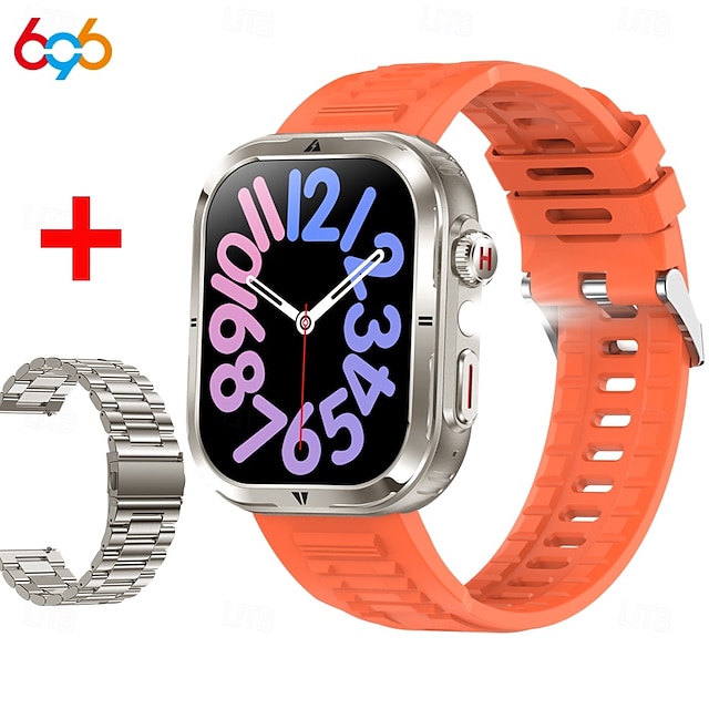  696 MK86 Orologio intelligente 2.01 pollice Intelligente Guarda Bluetooth Pedometro Avviso di chiamata Monitoraggio del sonno Compatibile con Android iOS Da donna Da uomo Chiamate in vivavoce