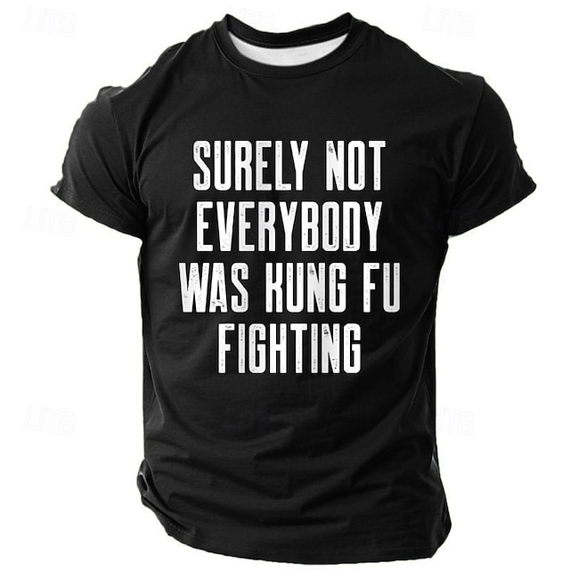  Herr Rolig T-shirt Kortärmad T-shirt 3D-tryck Rund hals Skjorta Mode Dagligen Gata Dagligen Svart Blå Grön Sommar Vår Kläder S M L XL XXL XXXL