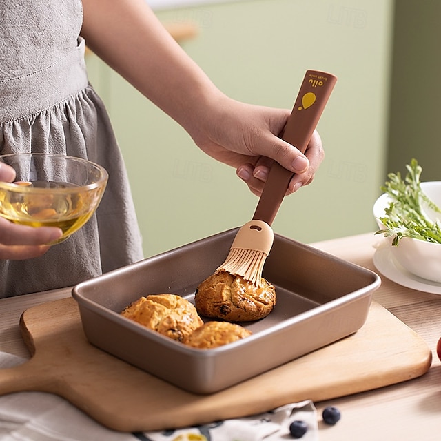  耐熱シリコンバストブラシ1個 - お手入れ簡単バーベキュー &ベーキングツール - 食品グレード &食器洗い機対応