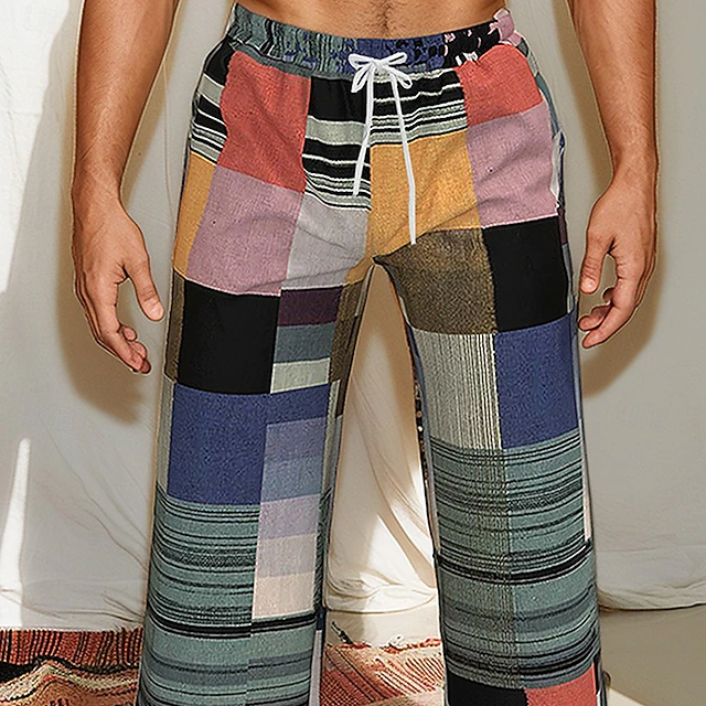 Pantaloni retrò in stile etnico - Main Image