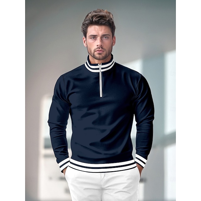  Playful Nautical Golf Shirt Quarterzip UPF50+