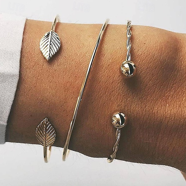  Dame Mansjettarmbånd Fancy Dyrebar Punk Stilfull Legering Armbånd Smykker Gull Til Fest