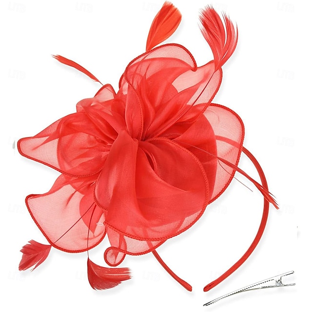  chapéus fascinators femininos kentucky derby fascinators de flores com faixa de cabeça e clipe chapéus para festa do chá para mulheres e meninas