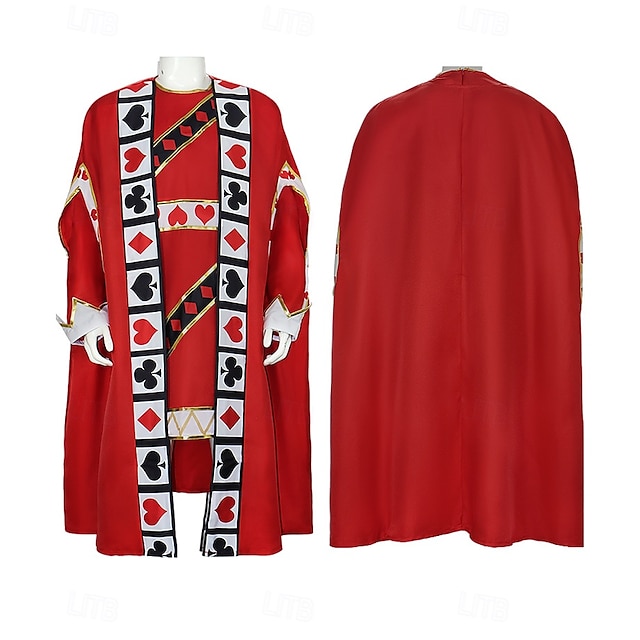  Alice in Wonderland Fairy Tale King of Hearts Cosplay Costume Outfits Cosplay Movie Cosplay for Men's Adults' Masquerade Performance Event / Party