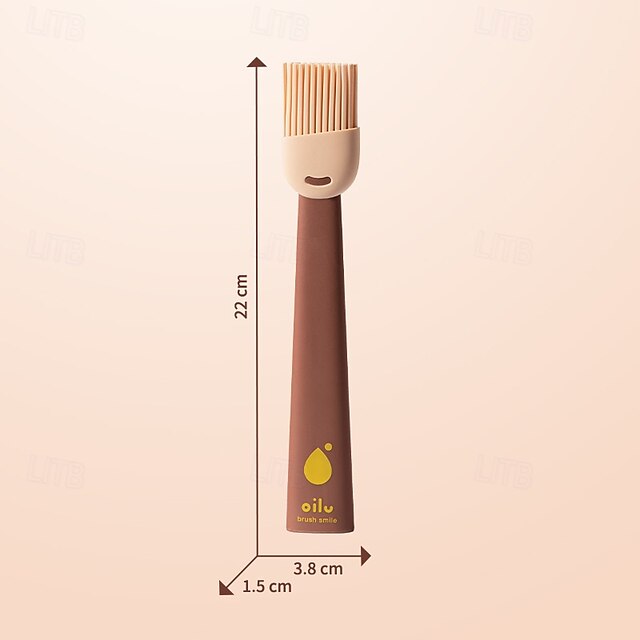  1 pincel de silicona resistente al calor para untar: fácil de limpiar para barbacoa &Herramienta para hornear de calidad alimentaria &Apto para lavavajillas