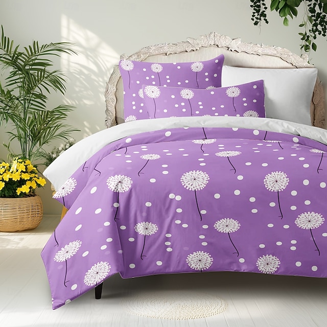 100% bomull påslakan set blommönster täcke set 2/3st lyxiga sängkläder set heminredning sängkläder present kung drottning full storlek