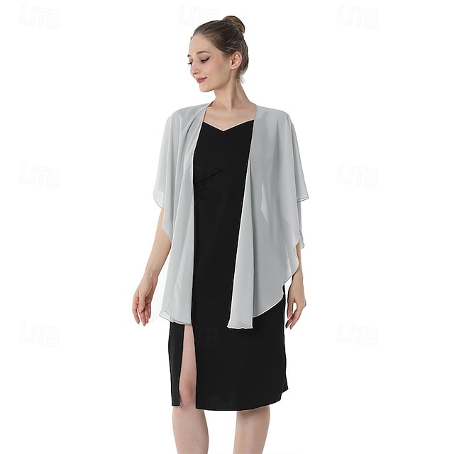  châle de soirée en mousseline de soie, châles et écharpes de mariage pour femmes, robe de mariée de fête pour occasions spéciales