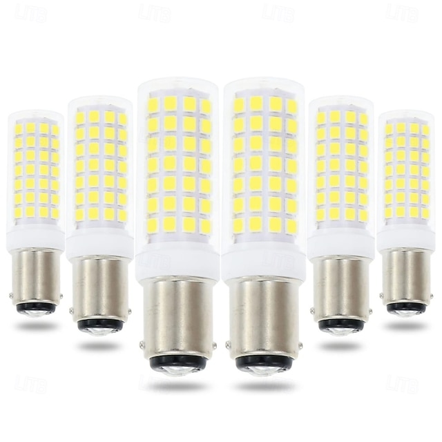  Ampoules LED BA15D 6 W 220 V à intensité variable avec culot à baïonnette double pour suspensions, ventilateurs de plafond, machine à coudre 2/6 pièces