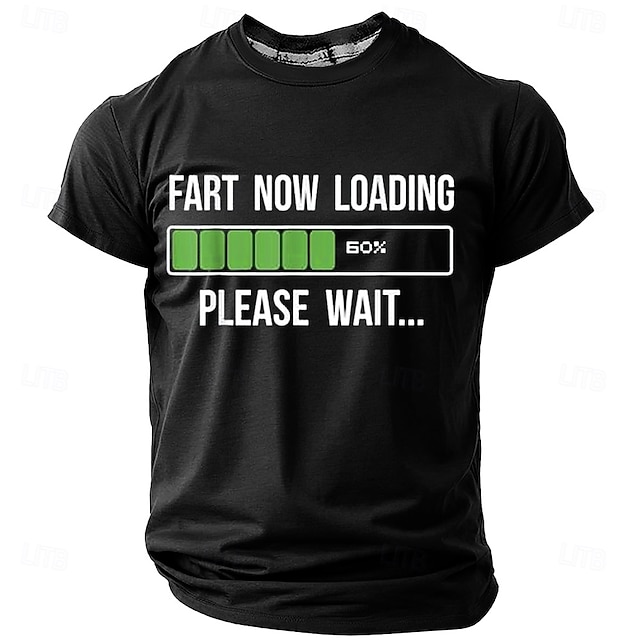  Herr Rolig T-shirt Kortärmad T-shirt 3D-tryck Rund hals Skjorta Mode Dagligen Gata Dagligen Svart Blå Grön Sommar Vår Kläder S M L XL XXL XXXL