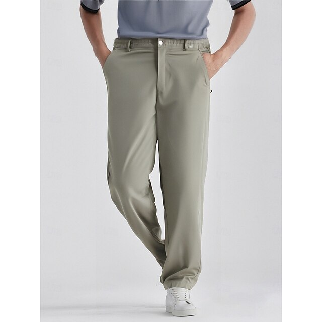  Herr Golfbyxor Svart Khaki grön Grå Underdelar Golfkläder Kläder Outfits Bär kläder