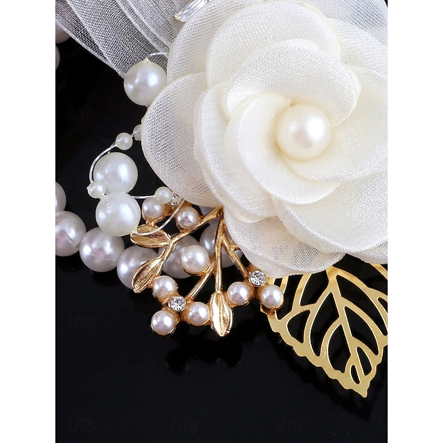  Bruiloft pols bloemen Pols Corsage Bruiloft / Evenement / Feest Stoffen Bloemenstijl