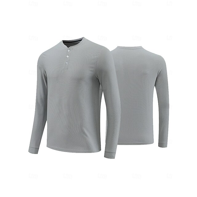  Herre POLO Trøje Sort Hvid Kakifarvet Langærmet Toppe Golftøj Tøj Outfits Bær tøj