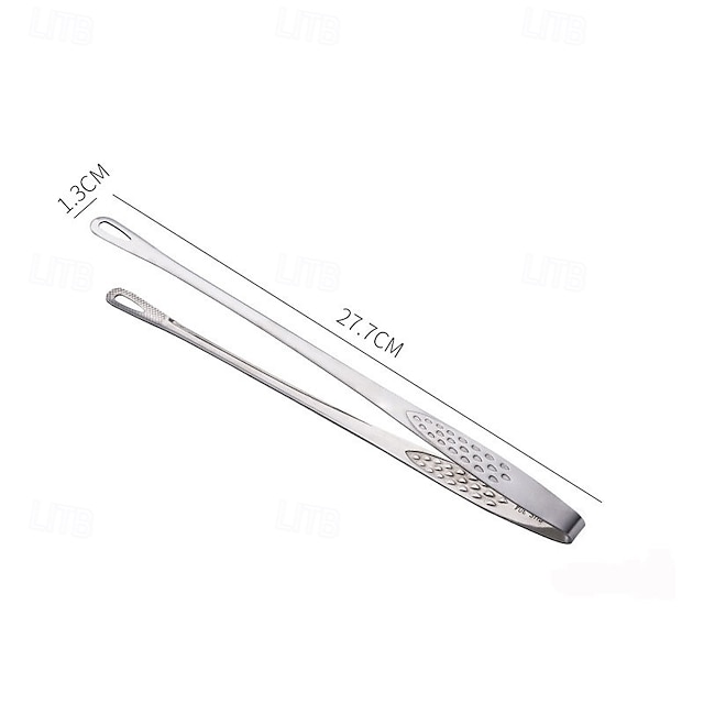  Pinzas para parrilla yakitori de acero inoxidable 304: pinza de bloqueo giratoria para barbacoa japonesa para carbón, fogata &Teppanyaki | Dientes antideslizantes + agarre de silicona resistente al