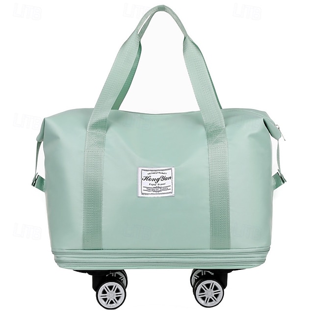  1PcExpandable Travel Duffel - Waterproof Luggage with Dry Wet Separation & Large Capacity
