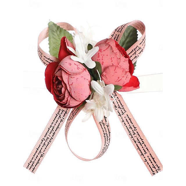  Fleurs de poignet de mariage corsages de poignet mariage  évènement  fête fleurs artificielles style de fleurs
