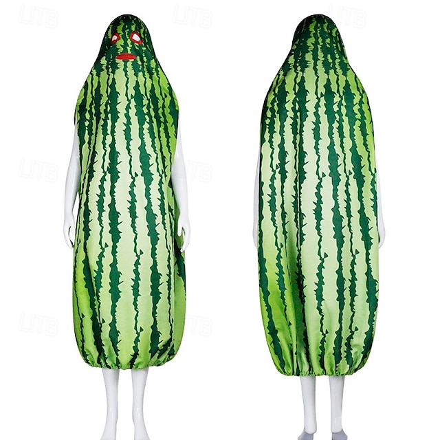  Melancia Dia das Bruxas Traje Cosplay Fantasias engraçadas Fantasias Adulto Homens Mulheres Carnaval Baile de Máscaras Espetáculo Festa Mascarilha Fantasias fáceis de Halloween Vestir-se
