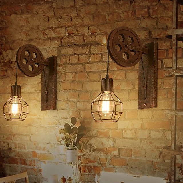  retro nástěnné svítidlo s jednou hlavou zvedací kladka svítidlo průmyslové nástěnné reflektory kreativní nástěnné osvětlení dekorativní osvětlení ulička obývací pokoj chodba loft bary jídelna 110-240v