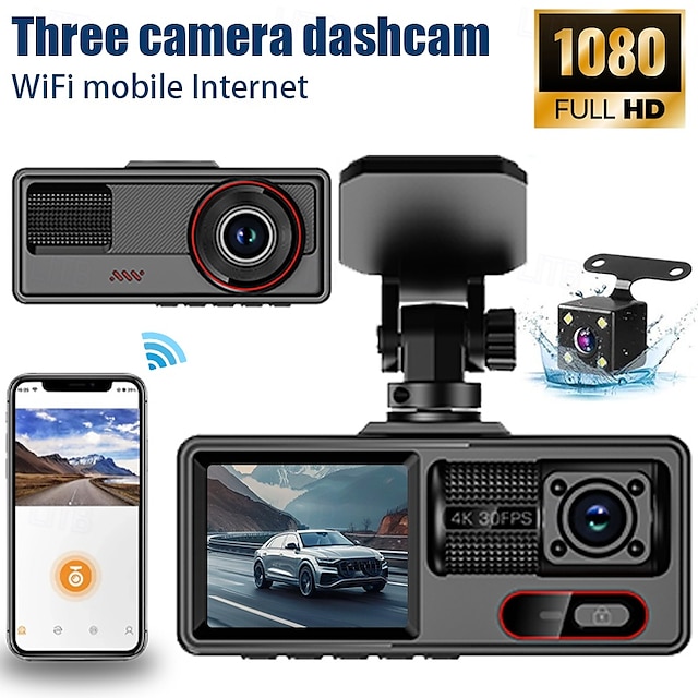  LED 1080p CMOS Wired / Wireless 180 Degree Car Reversing Monitor Plug and play / Night Vision for Car