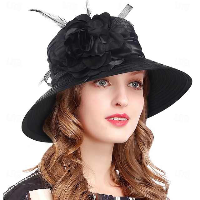  женская церковная крещение свадьба шляпа-колокольчик чаепитие дерби платье шляпы-котелки