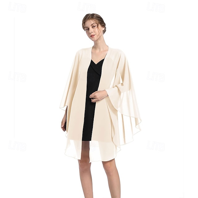  scialli e mantelle in chiffon, scialle per feste di nozze, sciarpa per donna, abito da sera da sposa, abiti per occasioni speciali