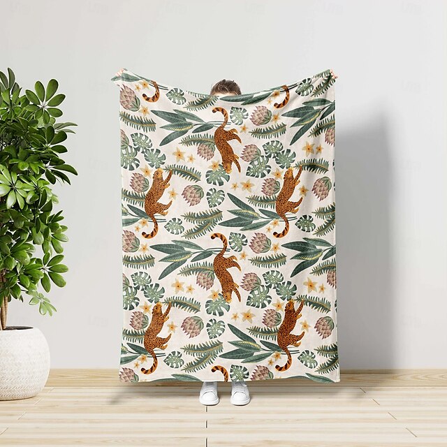  Coperte e plaid, Animali Poliestere / Flanella Vello Riscaldatori Soffice comodo coperte