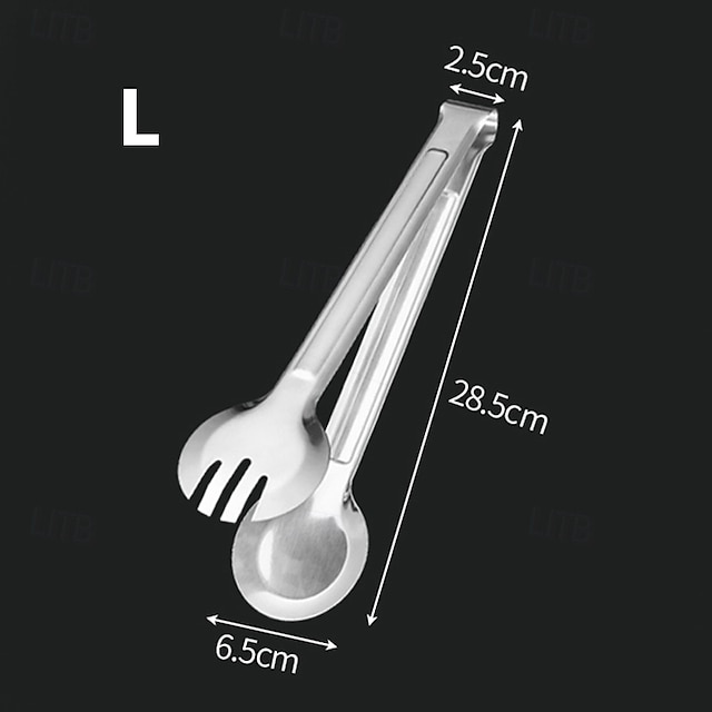  1 pinza para barbacoa de acero inoxidable, resistente al calor &Pinza para alimentos no magnética para asar al aire libre - segura &duradero