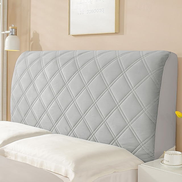  Tykkere sengegavl trekk quilted sengegavl trekk tvilling/dronning/full/konge fløyel støvbeskyttende sengegavl beskyttelsestrekk soveromsdekorasjon