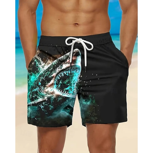  Homme Short de bain Short de Bain Natation Tissu extensible dans les 4 sens Short de bain Bas Cordon Avec poches Natation Surf Plage Sports nautiques Imprimé Eté Printemps