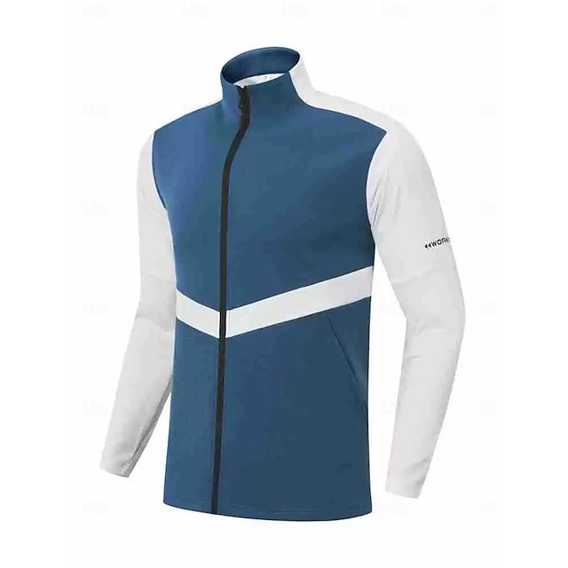  Miesten Golftakit Valkoinen Sininen Pitkähihainen Alusasut Topit Golfasut Vaatteet Asut Wear Apparel