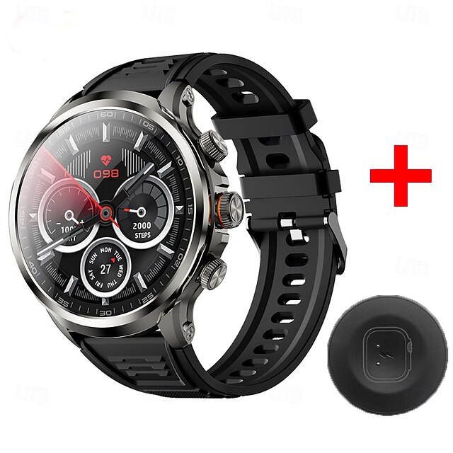 696 SB-H18pro Smart Watch 1.85 inch 4G LTE Cellular Smartwatch Phone 3G 2G Temperature Monitoring Pedometer Call Reminder Compatible with Android iOS Women Men Hands-Free Calls with Camera Message3