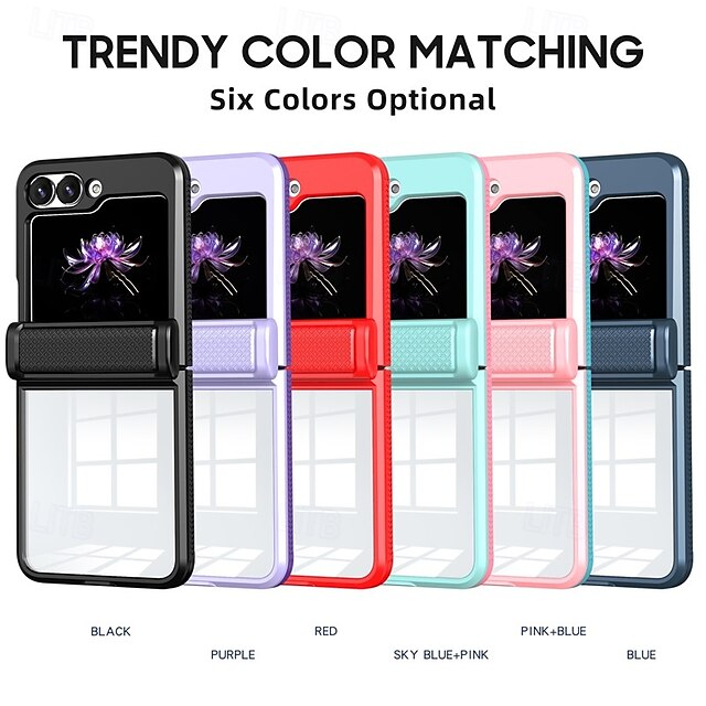  телефон Кейс для Назначение SSamsung Galaxy Z-флип 6 Z Flip 5 Кейс на заднюю панель Защита от удара Ретро ТПУ ПК