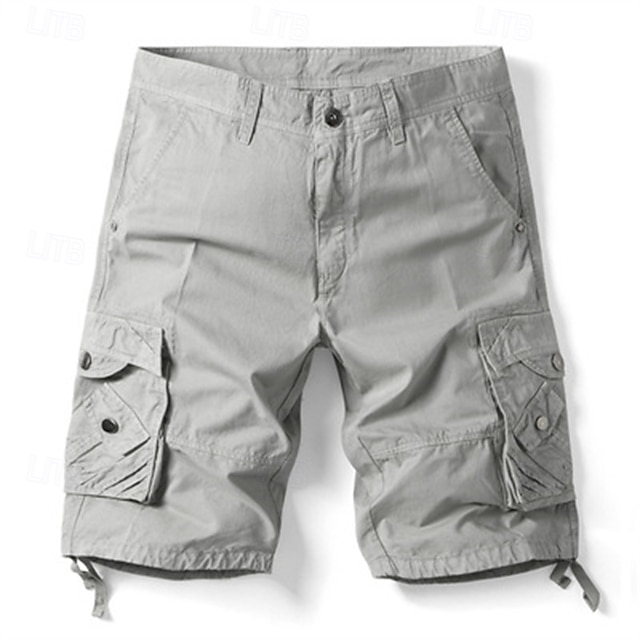  Per uomo Pantaloncini cargo Pantaloncini mimetici Shorts Pantaloncini Estivi Multi-tasche Tasca con Patta Semplice Mimetico Comodità Indossabile Lunghezza al ginocchio All'aperto Sport Quotidiano