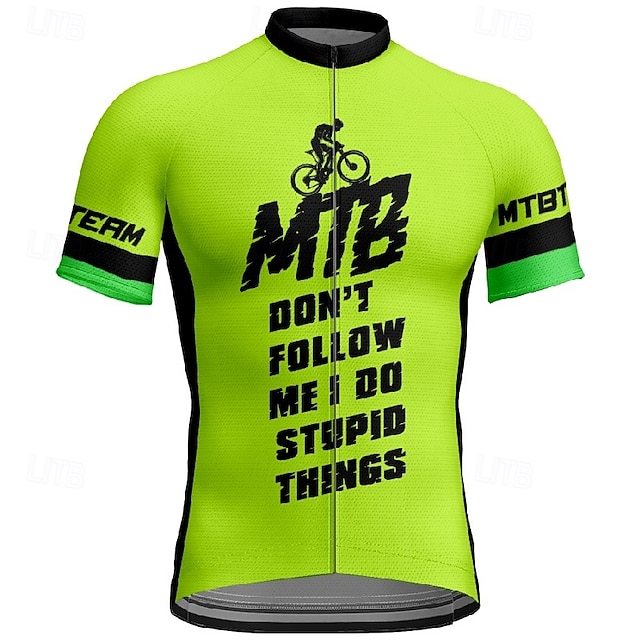  Bărbați Jersey de ciclism Manșon scurt Bicicletă Tricou Tee Jerseu cu 3 buzunare spate Ciclism montan Respirabil Uscare rapidă Proiectare anatomică Wicking Galben Rosu Albastru Sport Îmbrăcăminte