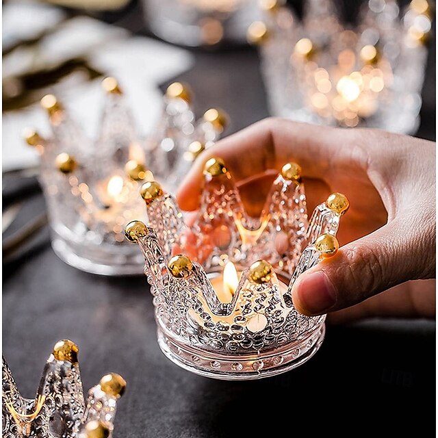  kristály gyertyatartó (a gyertya nem tartozék), elegáns lakberendezés, ajándék apák napjára, anyák napjára, karácsonyra, valentin napra, évfordulóra, születésnapra, romantikus asztaldísz