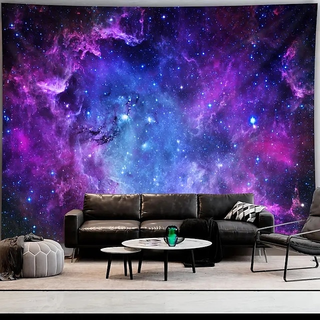  Planeetta Roikkuva Gobeliini Seinätaito Universumi Suuri Gobeliini Seinämaalaus Decor Valokuva Taustakuvana Peitto Verho Koti Makuuhuone Olohuone Koriste