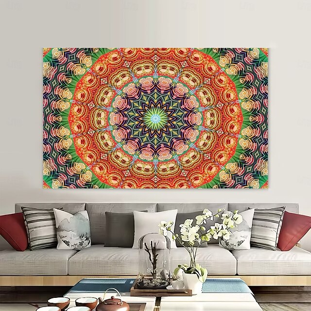  Mandala Hangende Wandtapijt Muurdecoratie Grote Wandtapijt Muurschildering Fotografie Achtergrond Dekbed Gordijn Thuis Slaapkamer Woonkamer Decoratie