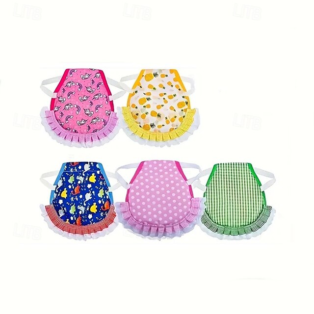  Chicken Clothes Chicken Saddle Protective Wings Chicken Vest Color 5-piece Set
