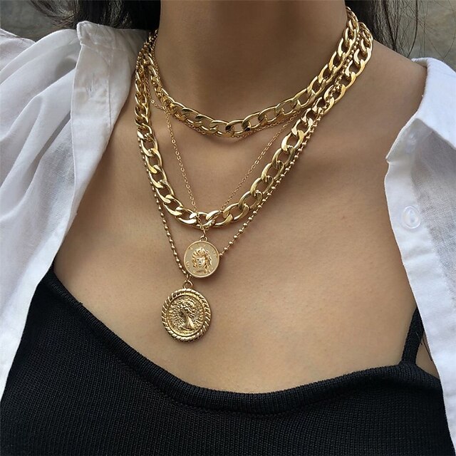 Women's necklace Elegant Street Geometry Necklaces4