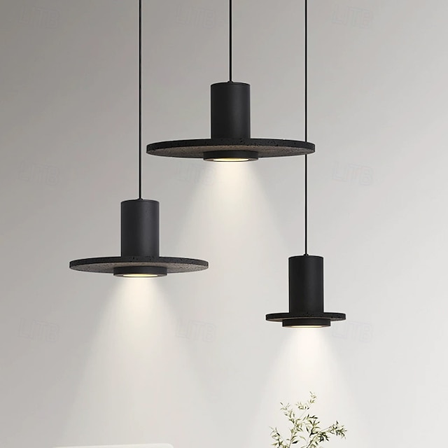  33 cm Design de Lanterne Suspendue Formes Géométriques Suspension Pierre Style Artistique Style Formel Le style rétro ancien Rustique 110-120V 220-240V